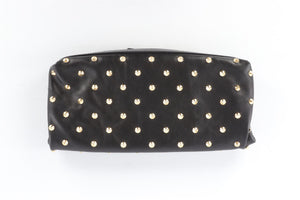 ALEXANDER MCQUEEN BLACK LEATHER CLUTCH