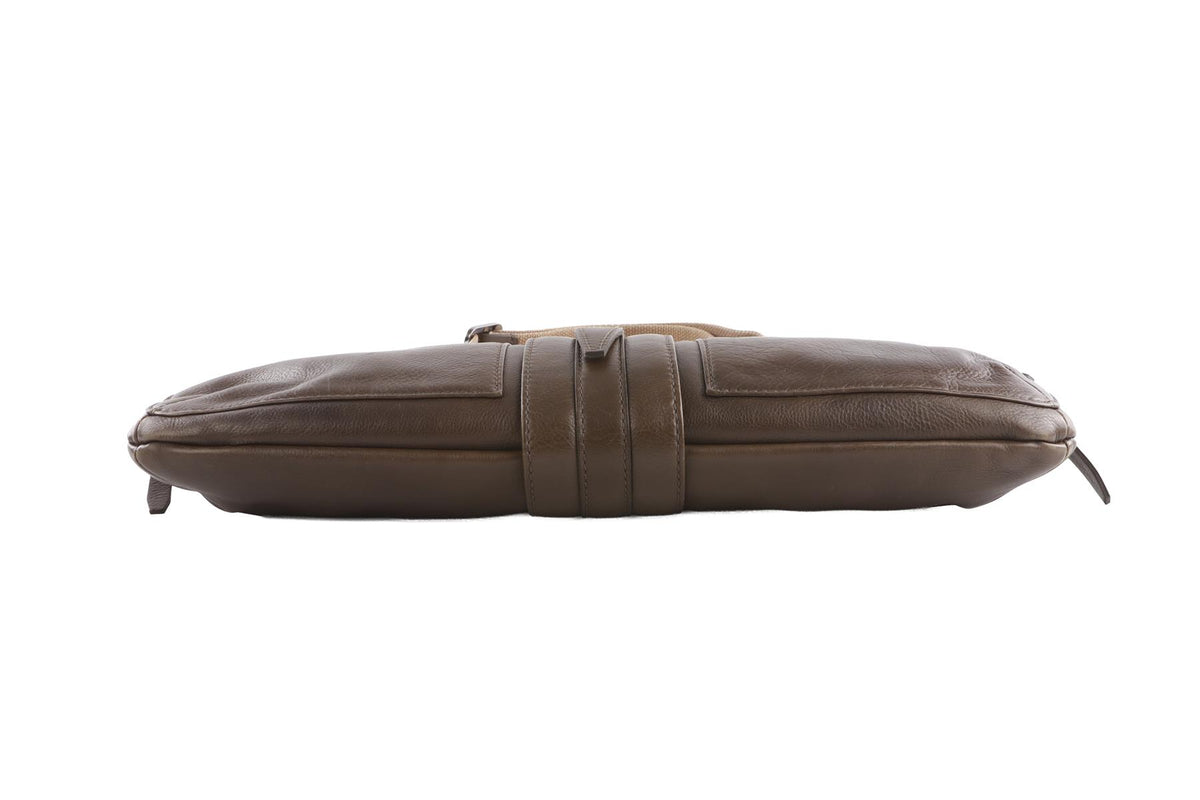 LANVIN GREEN LEATHER SHOULDER BAG