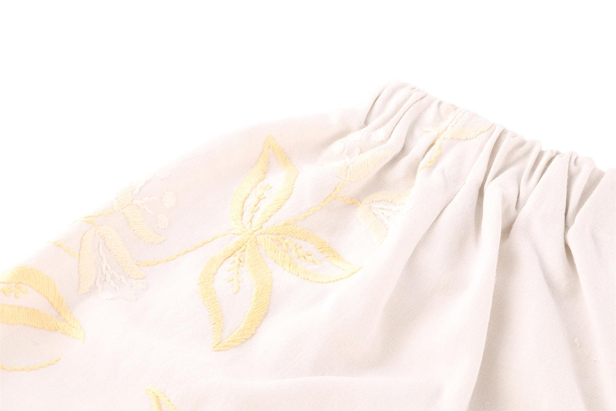 ORSINA WHITE COTTON SHORTS LARGE