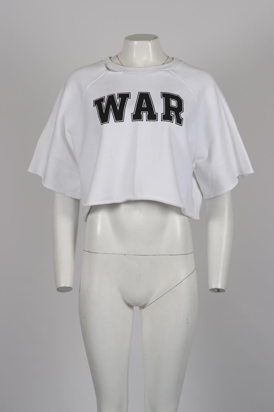 OFF-WHITE C/O VIRGIL ABLOH PRINTED COTTON TOP SMALL