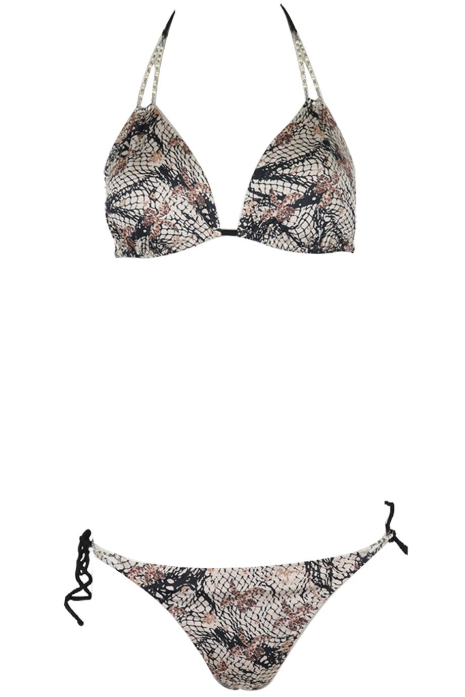 PRINTED TRIANGLE BIKINI