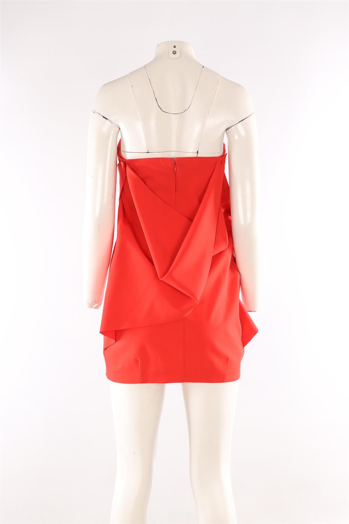 FENDI ORANGE WOOL MINI DRESS IT 42 UK 10