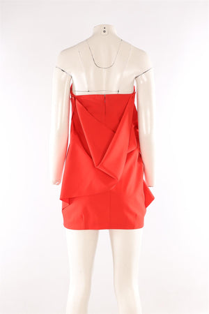 FENDI ORANGE WOOL MINI DRESS IT 42 UK 10