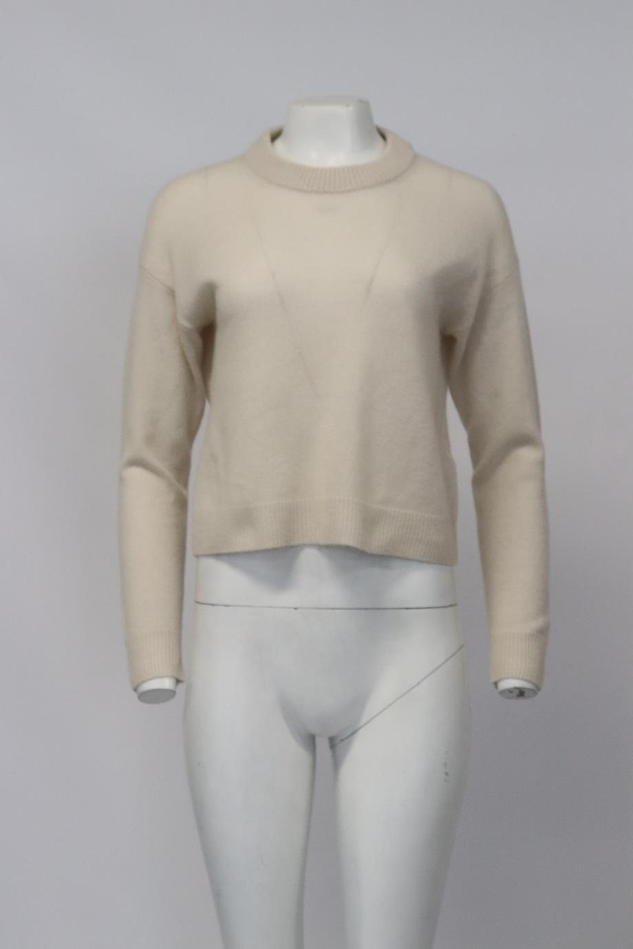 ALLUDE WOOL AND CASHMERE BLEND SWEATER SMALL