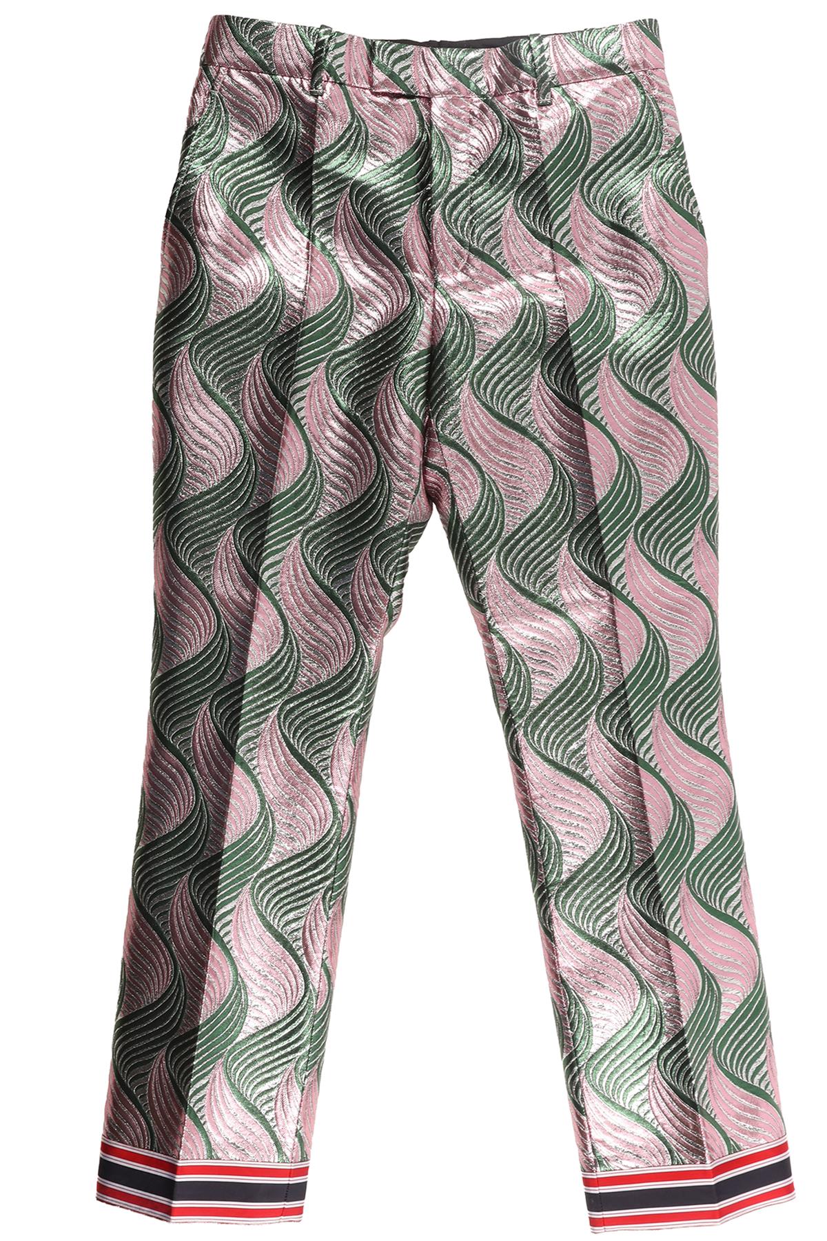 GUCCI MULTI JACQUARD STRAIGHT LEG PANTS IT 40 UK 8