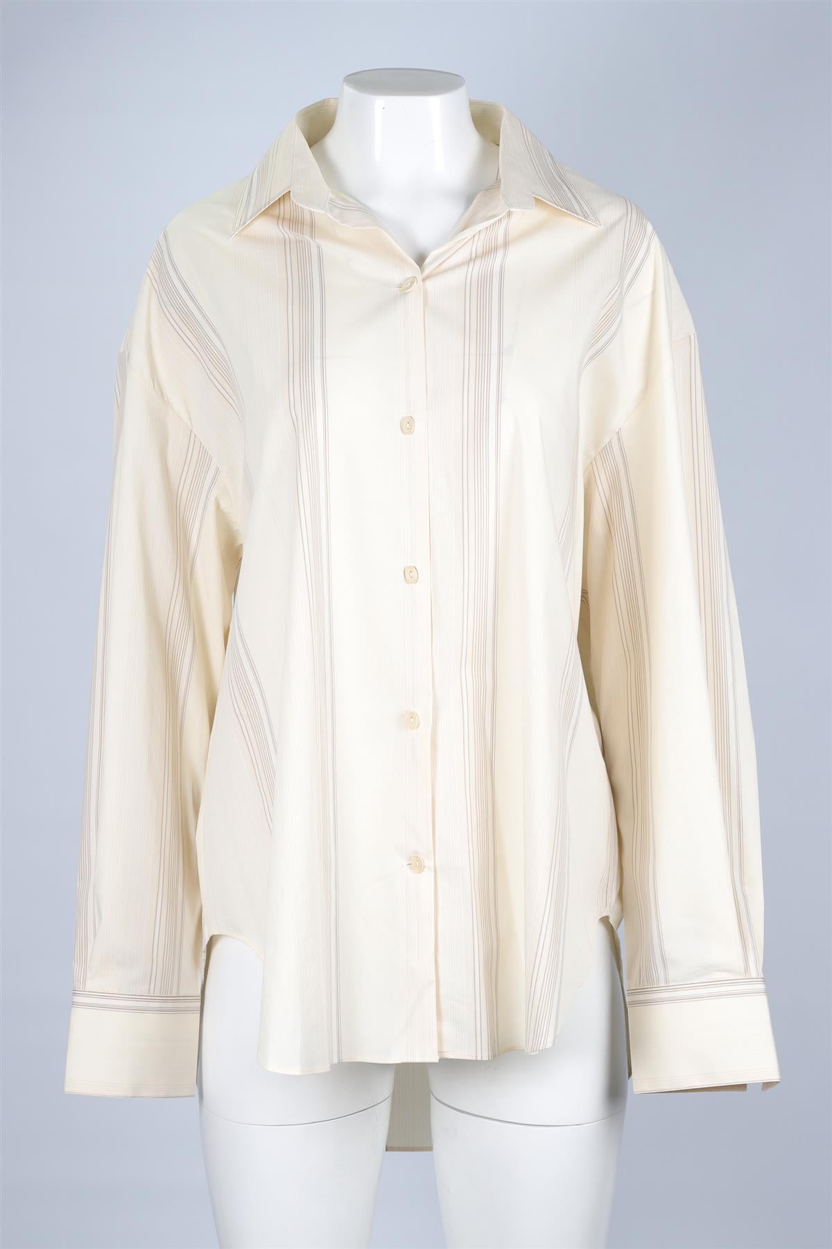 FAITHFUL THE BRAND CREAM COTTON SHIRT MEDIUM