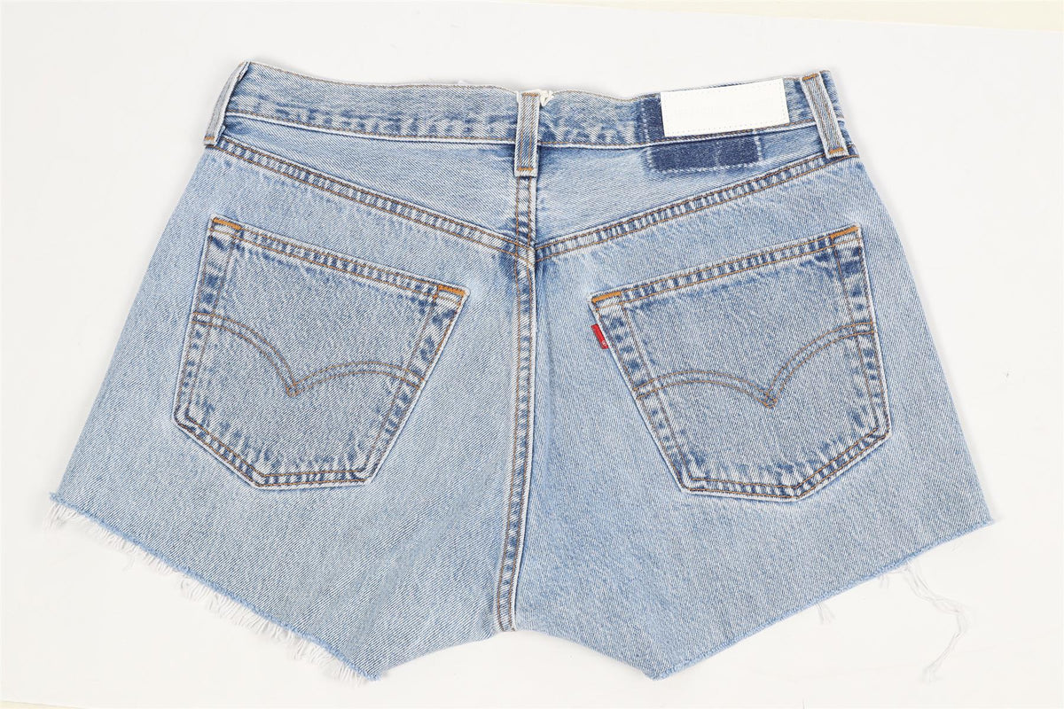 RE/DONE HIGH RISE DENIM SHORTS W27 UK 8-10