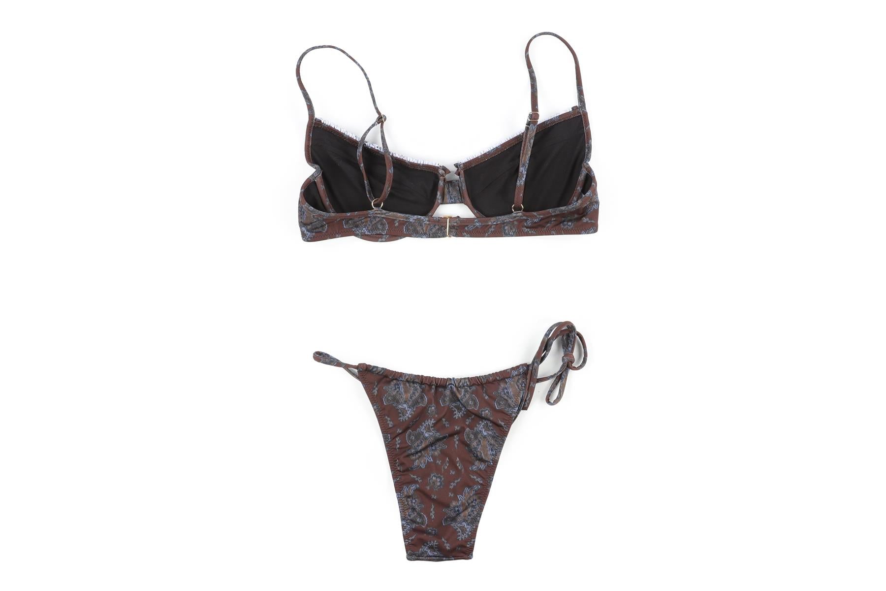 HEAVY MANNERS BROWN BIKINI SMALL