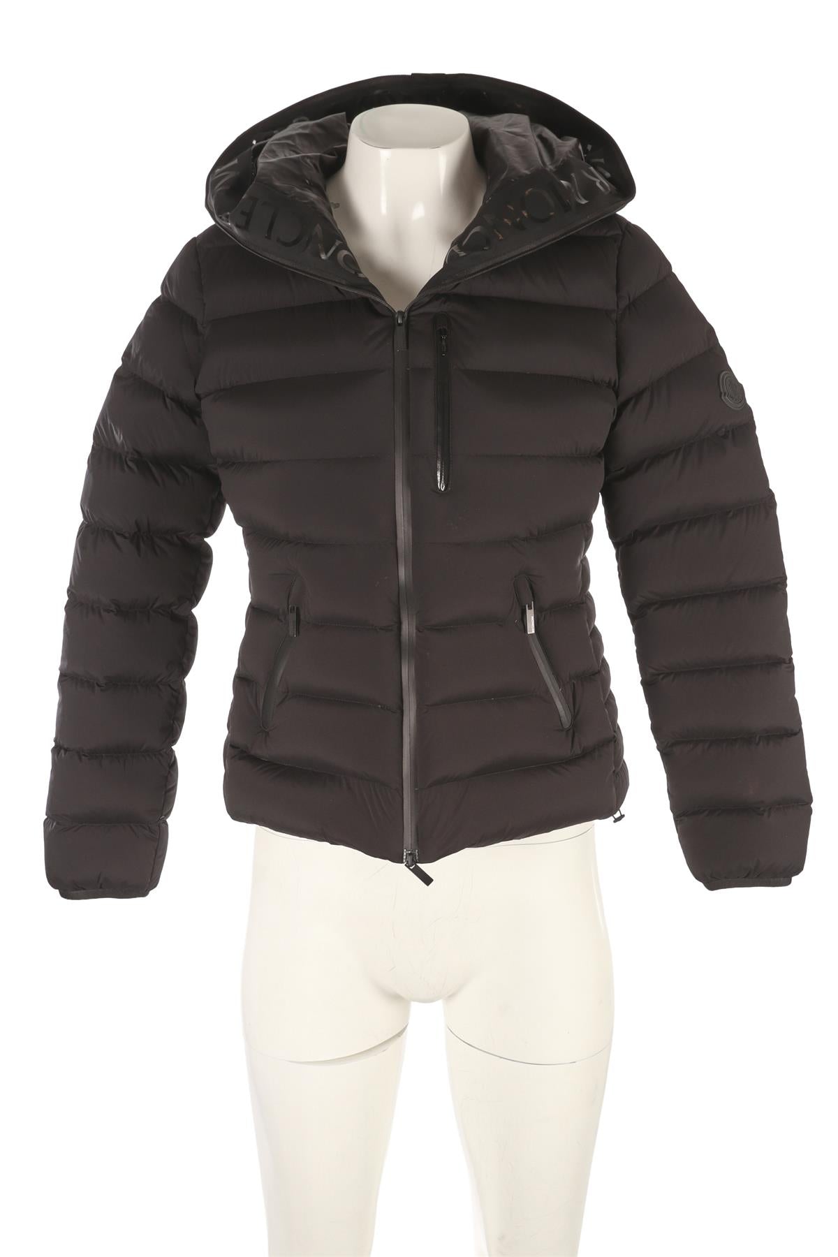 MONCLER BLACK PADDED DOWN JACKET XSMALL