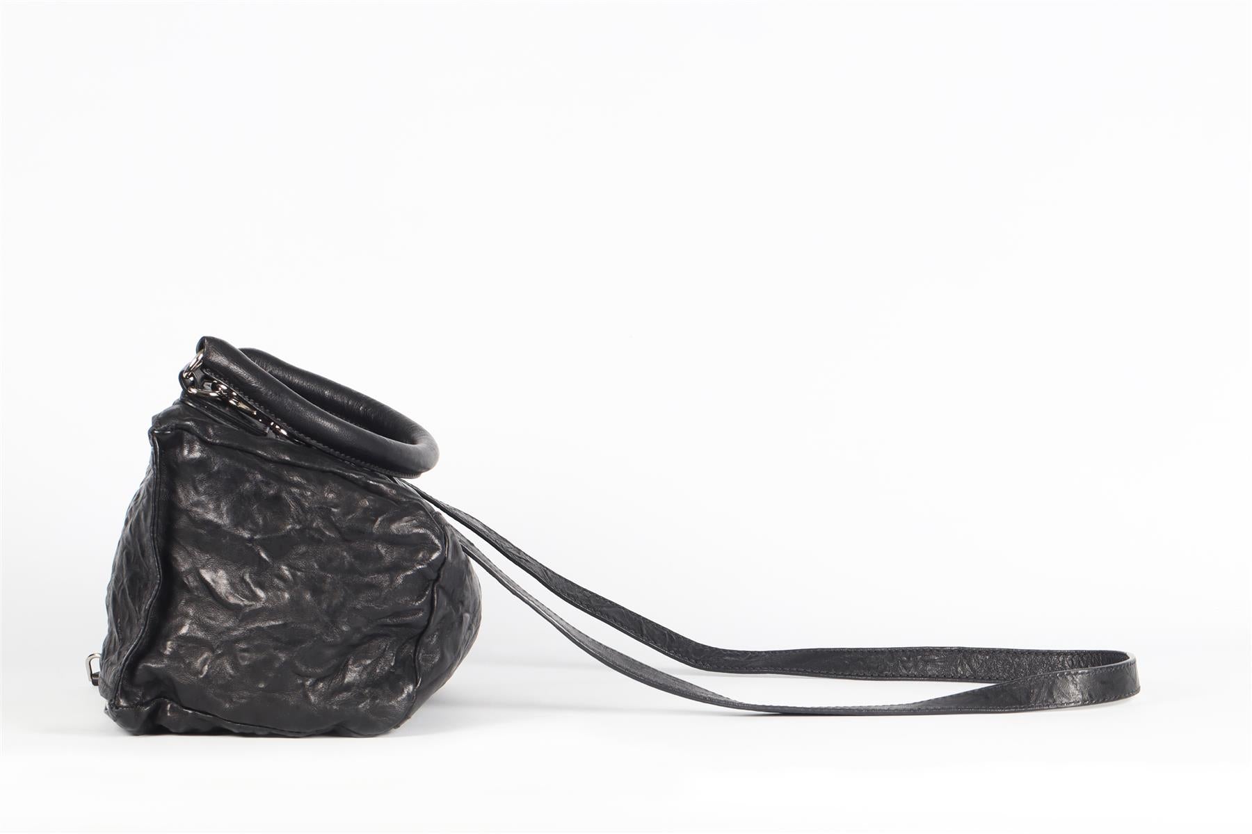 GIVENCHY BLACK PANDORA SMALL LEATHER SHOULDER BAG