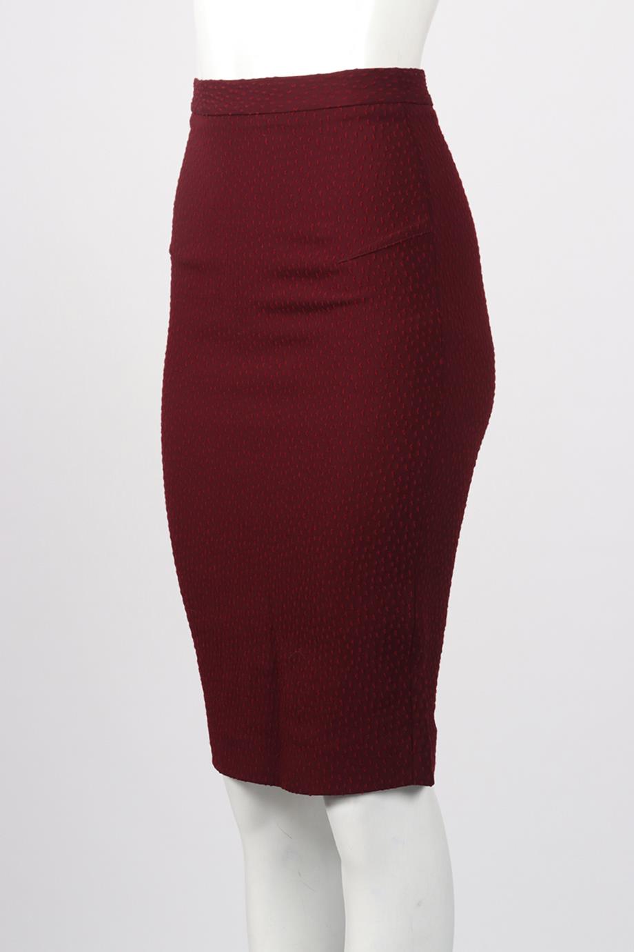 ROLAND MOURET WOOL BLEND MIDI SKIRT UK 8
