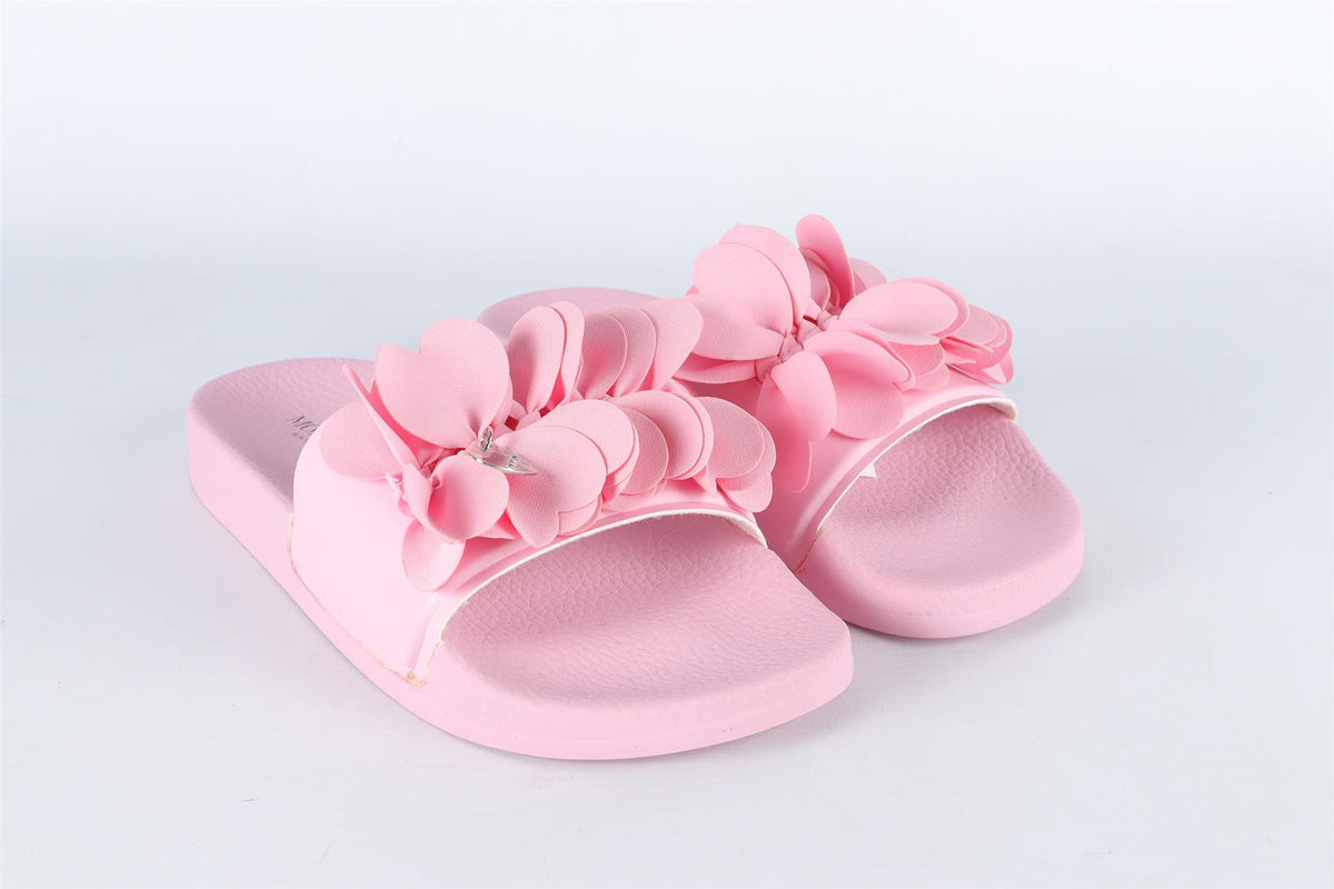 MONNLISA PINK RUBBER SLIDES EU 36 UK 3.5 US 4.5