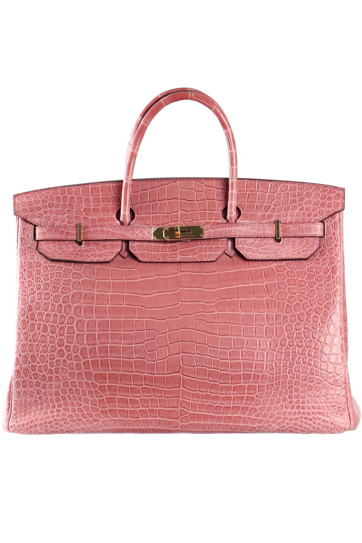 HERMÈS PINK 2013 BIRKIN 40CM MATTE ALLIGATOR LEATHER BAG