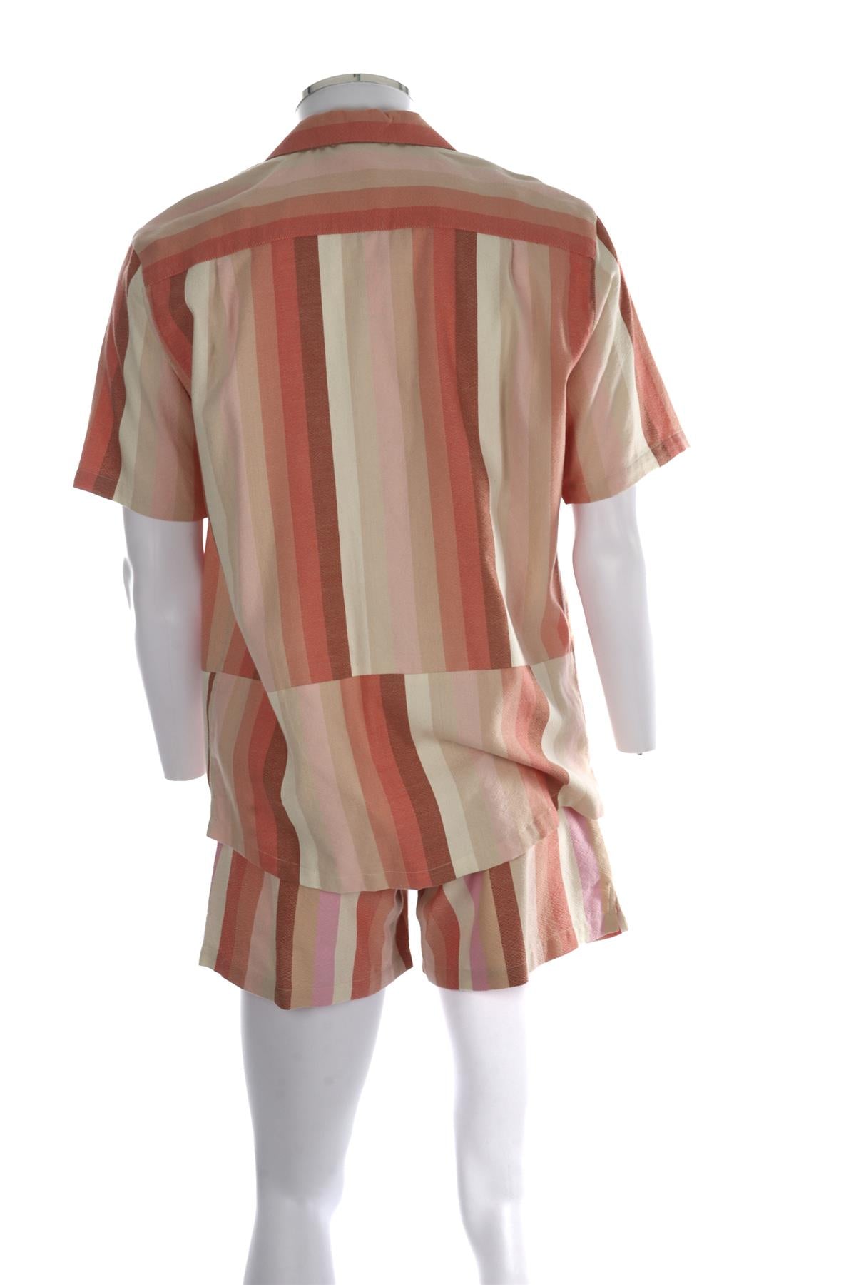 MARRAKSHI MULTI MEN'S COTTON SHIRT AND SHORTS SET SMALL