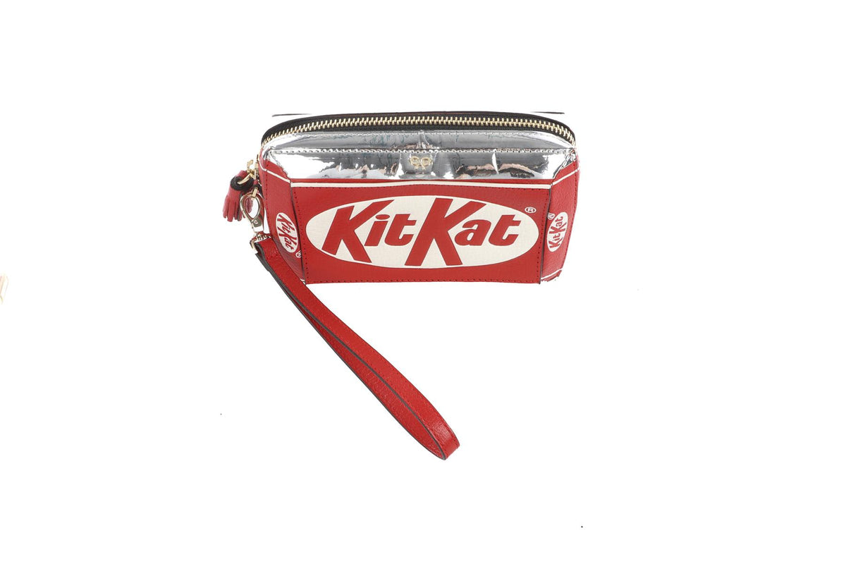 ANYA HINDMARCH RED KIT KAT CLUTCH