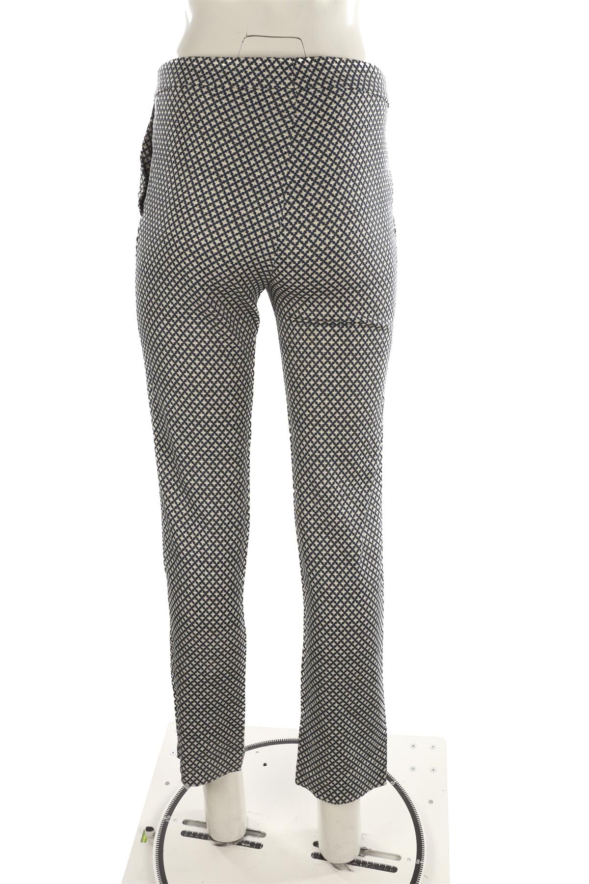 STELLA MCCARTNEY NAVY CREPE STRAIGHT LEG PANTS IT 40 UK 8