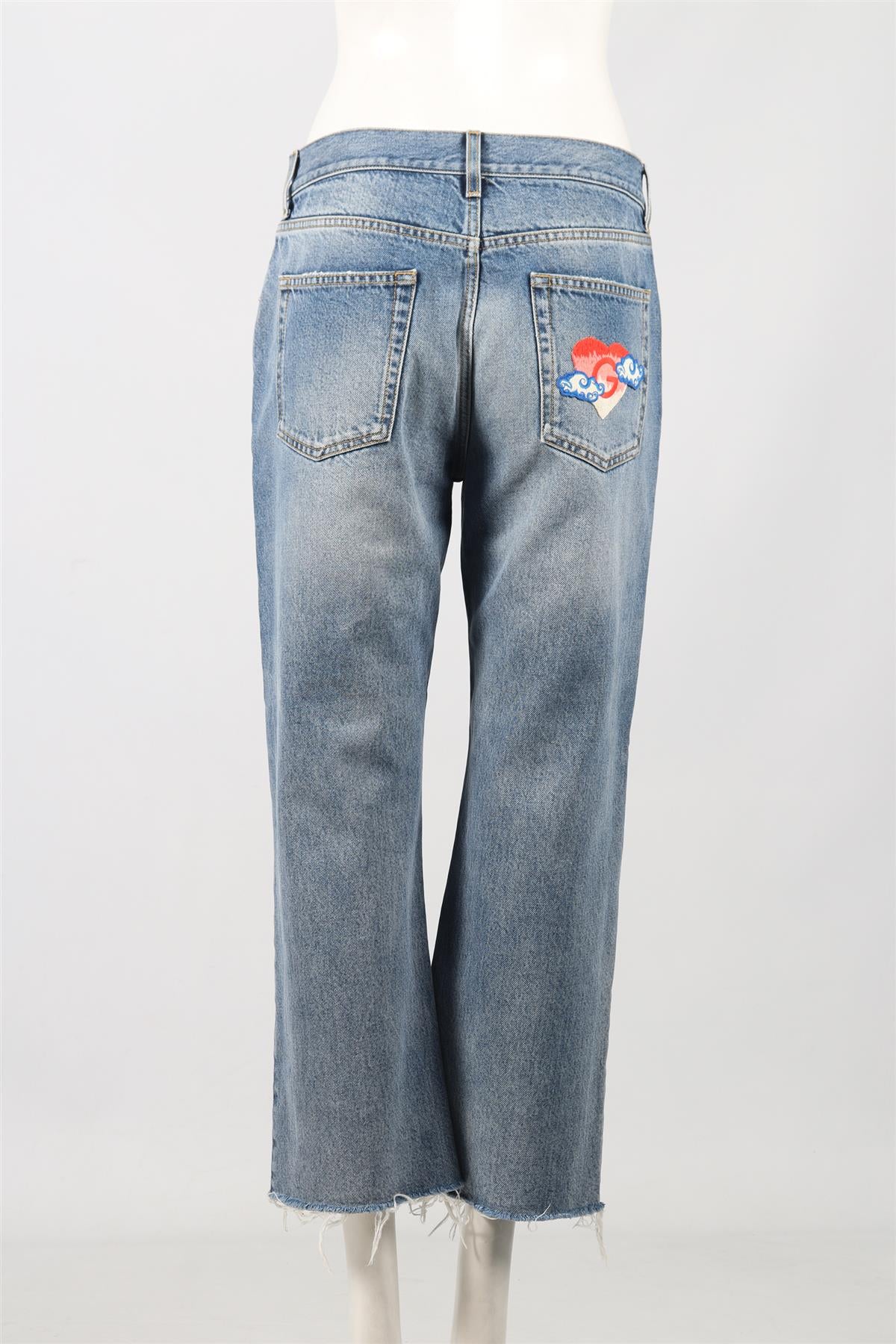 GUCCI HIGH RISE STRAIGHT LEG JEANS XLARGE
