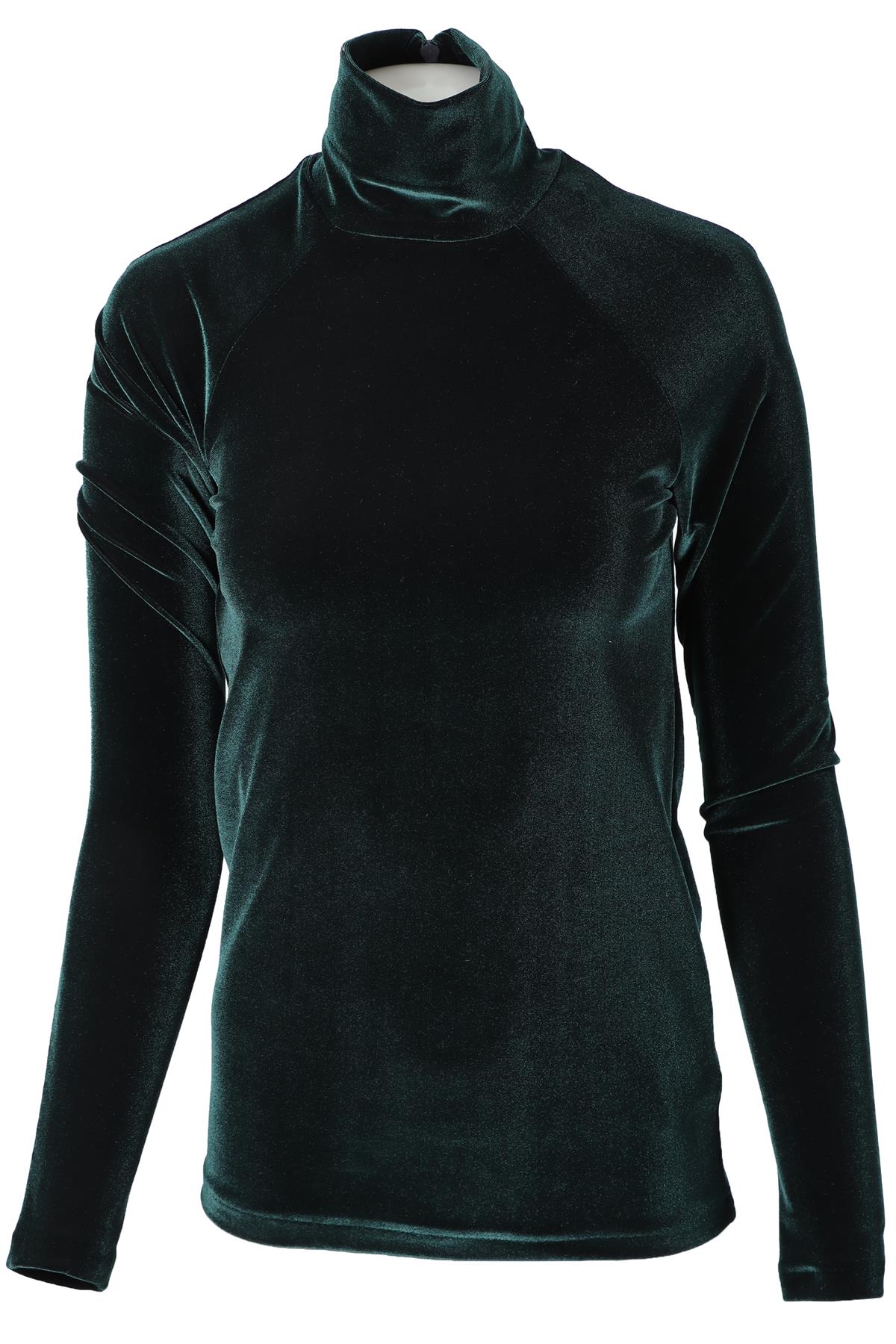 HAIDER ACKERMANN GREEN VELVET TOP XSMALL