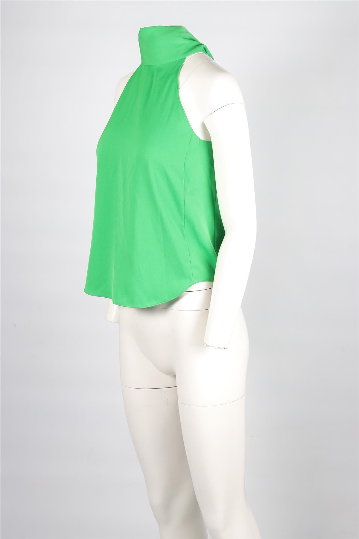 ME+EM GREEN CREPE TOP UK 8