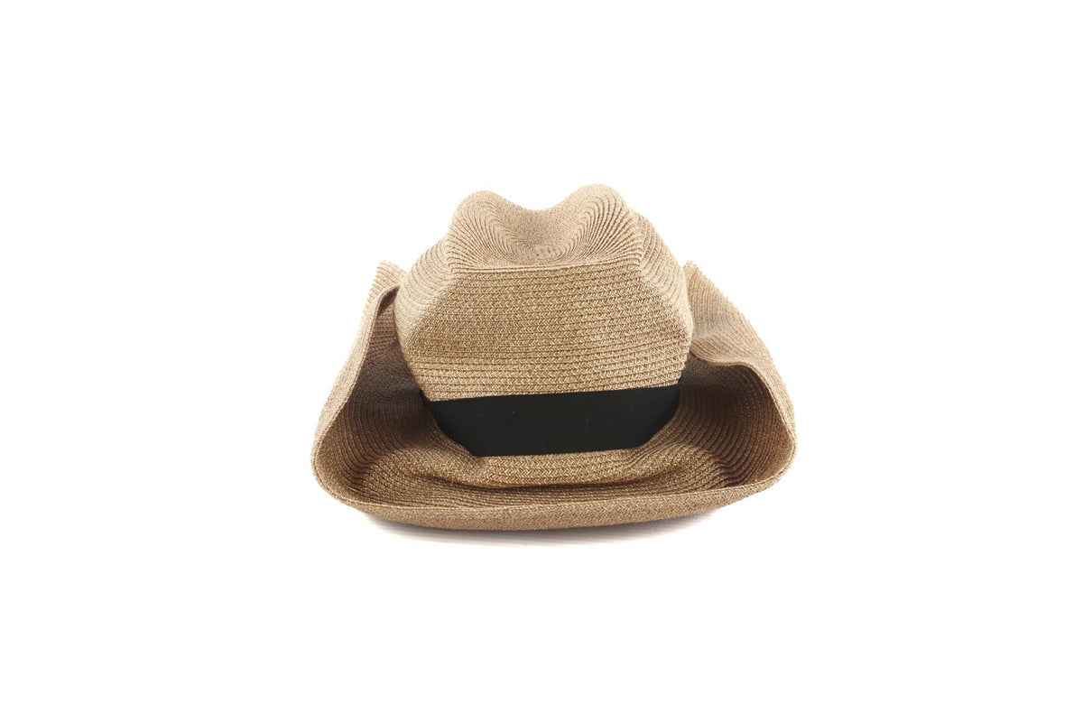 MATURE HA. TAN PAPER SUN HAT 59CM