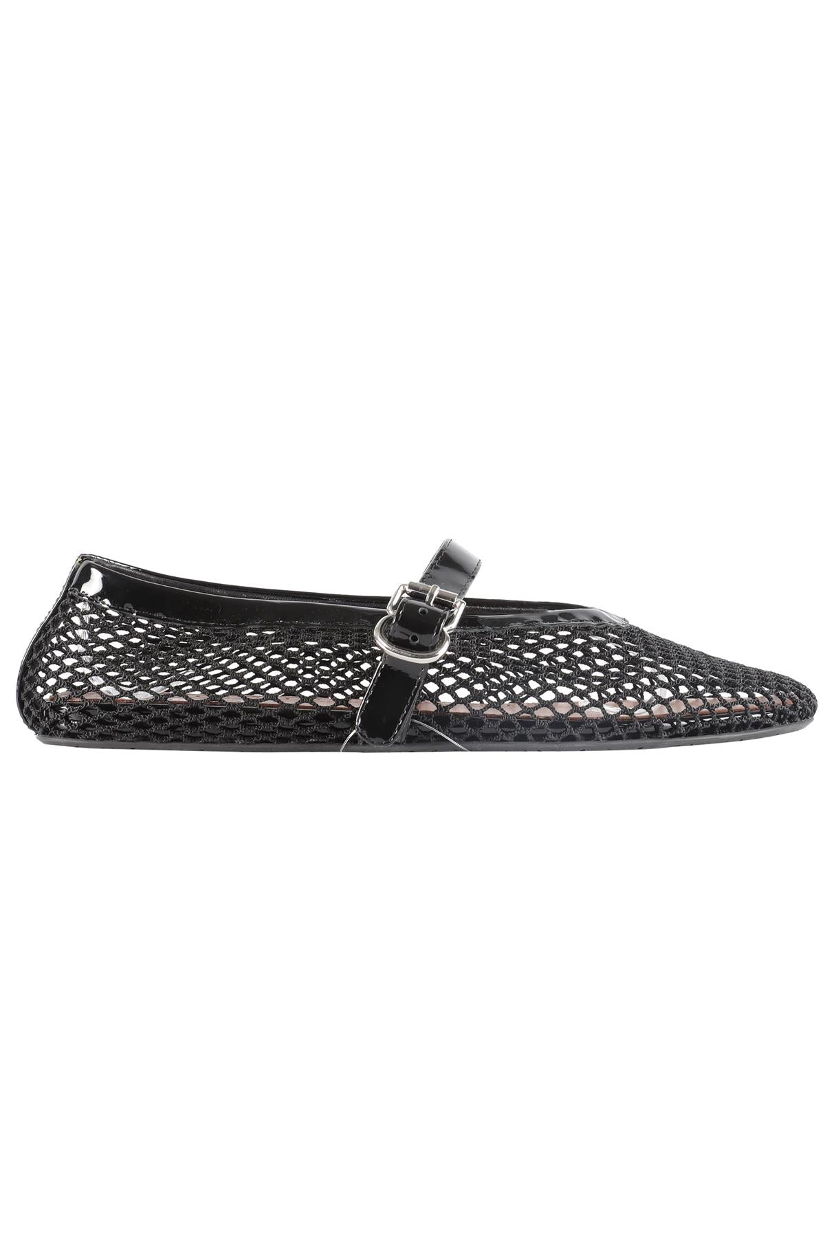 ALAÏA BLACK MESH BALLET FLATS EU 38 UK 5 US 8