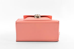 BALENCIAGA PINK PADLOCK ALL AFTERNOON MINI LEATHER TOTE BAG