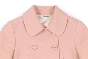 MIU MIU PINK COTTON JACKET IT 36 UK 4