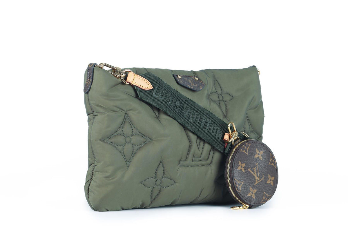 LOUIS VUITTON GREEN 2021 MAXI MULTI POCHETTE MONOGRAM NYLON SHOULDER BAG