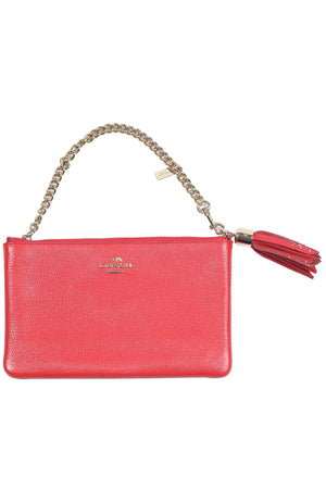 COACH RED LEATHER POUCH