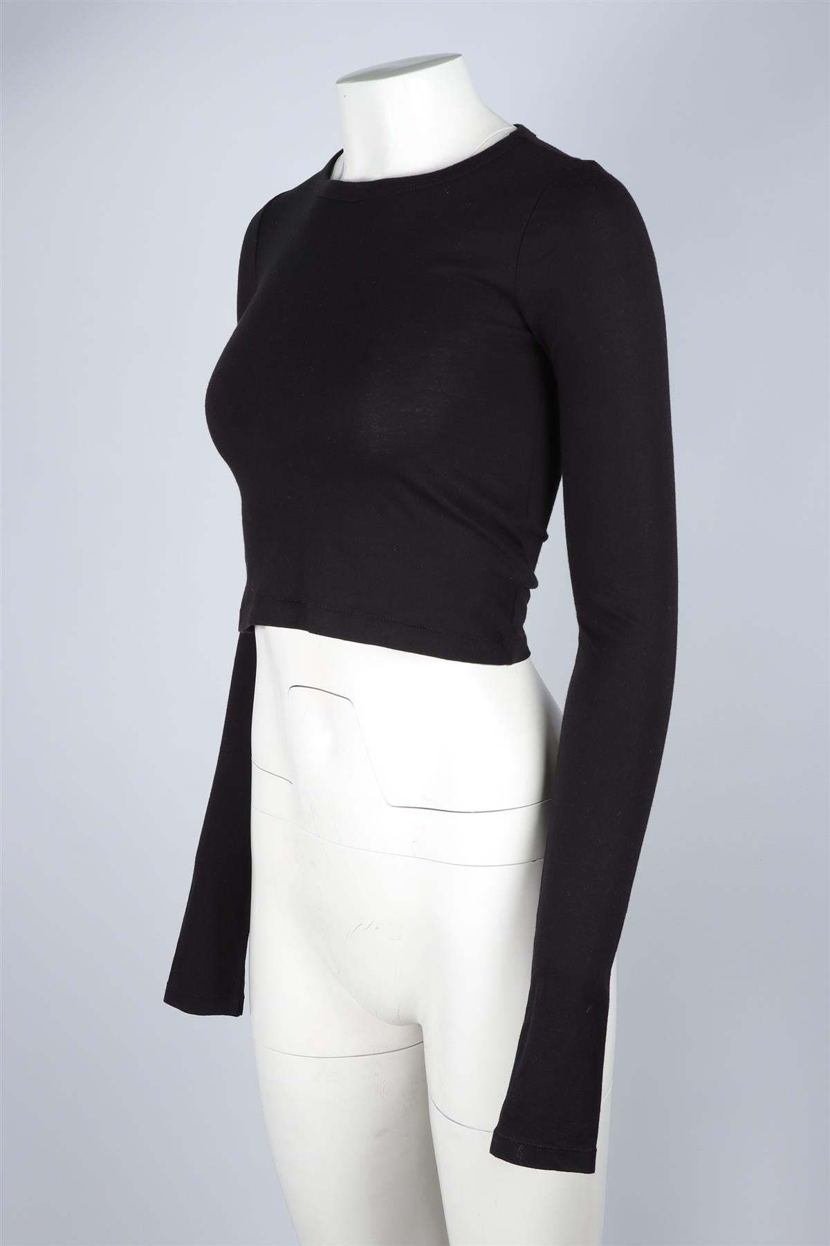 ETERNE BLACK COTTON TOP XSMALL