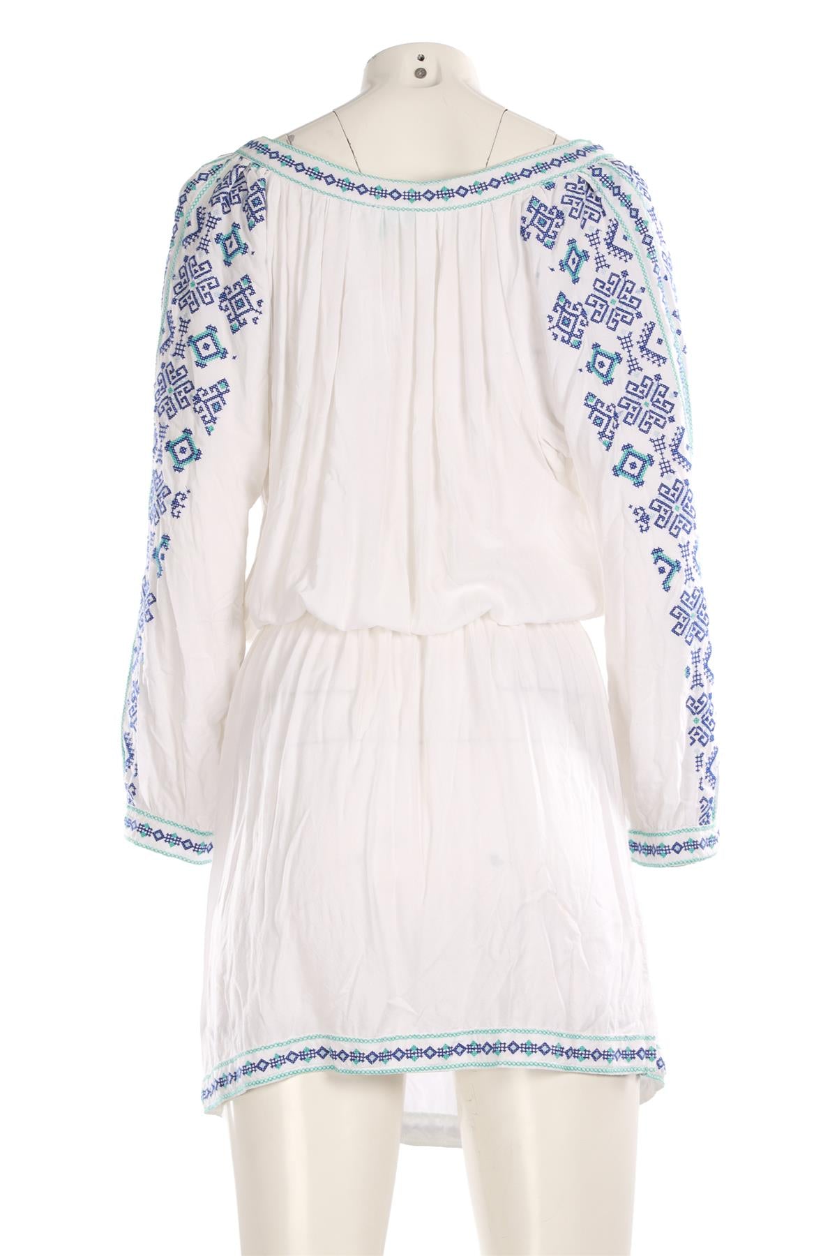 MELISSA ODABASH WHITE VOILE MINI DRESS SMALL