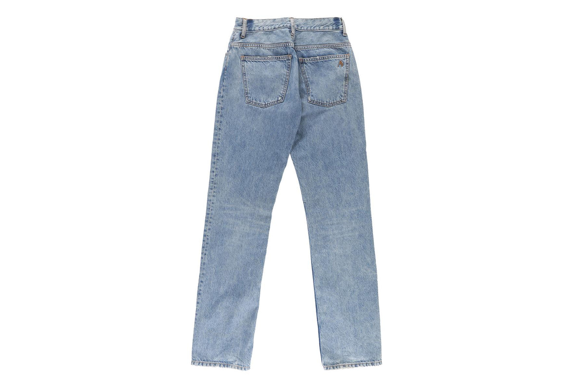 THE ATTICO BLUE HIGH RISE STRAIGHT LEG JEANS W26