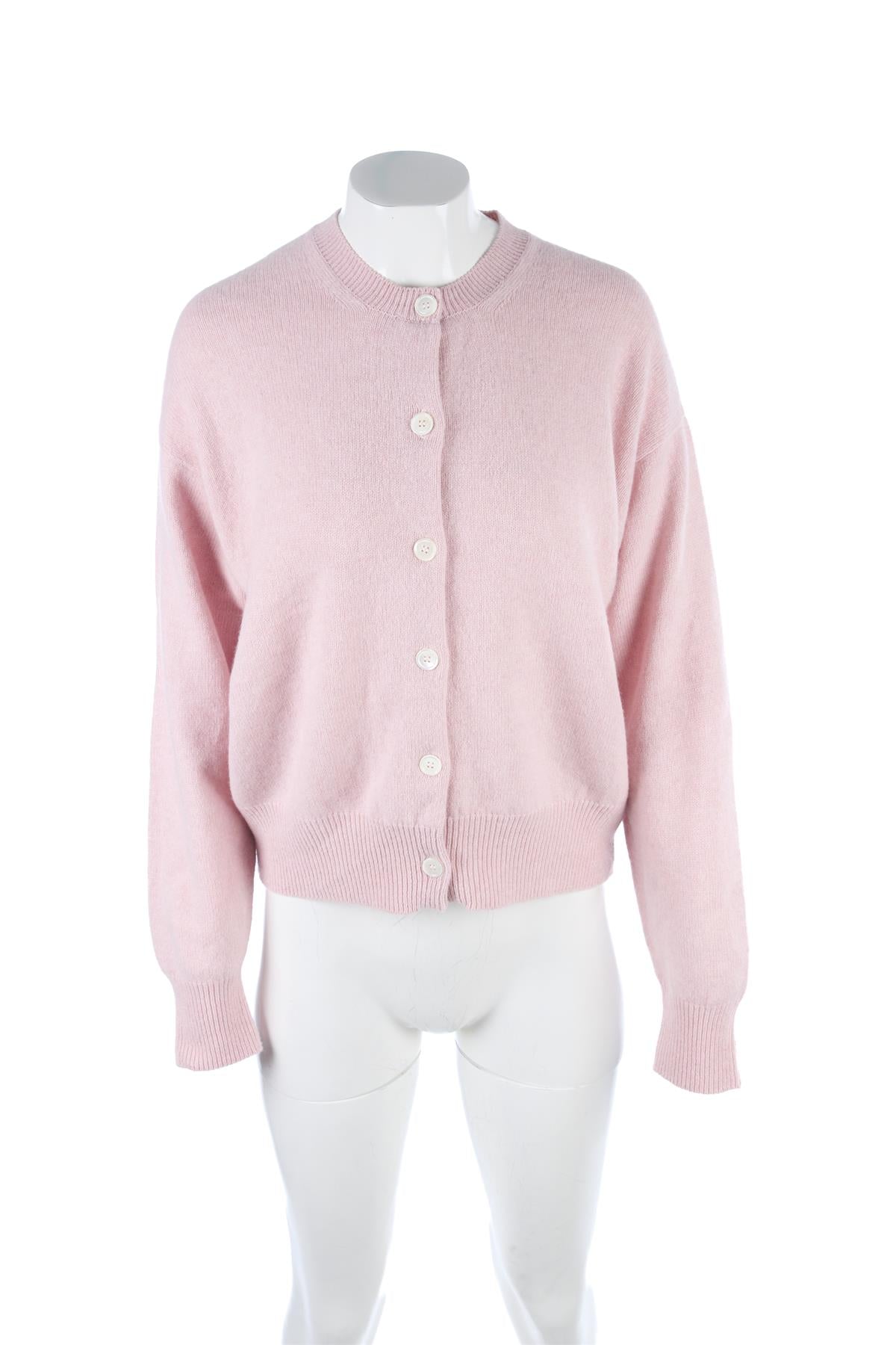 &DAUGHTER PINK WOOL CARDIGAN LARGE