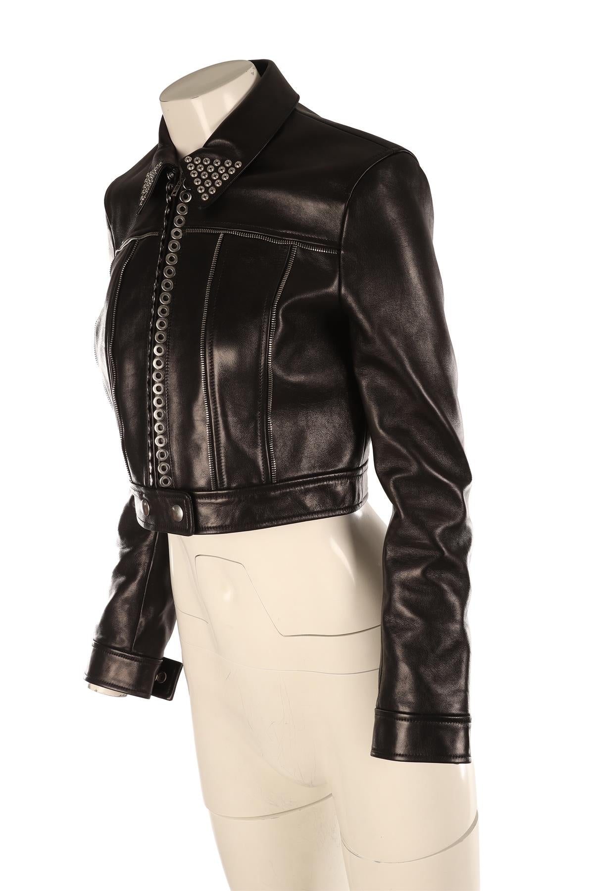 ALEXANDER WANG BLACK LEATHER JACKET SMALL