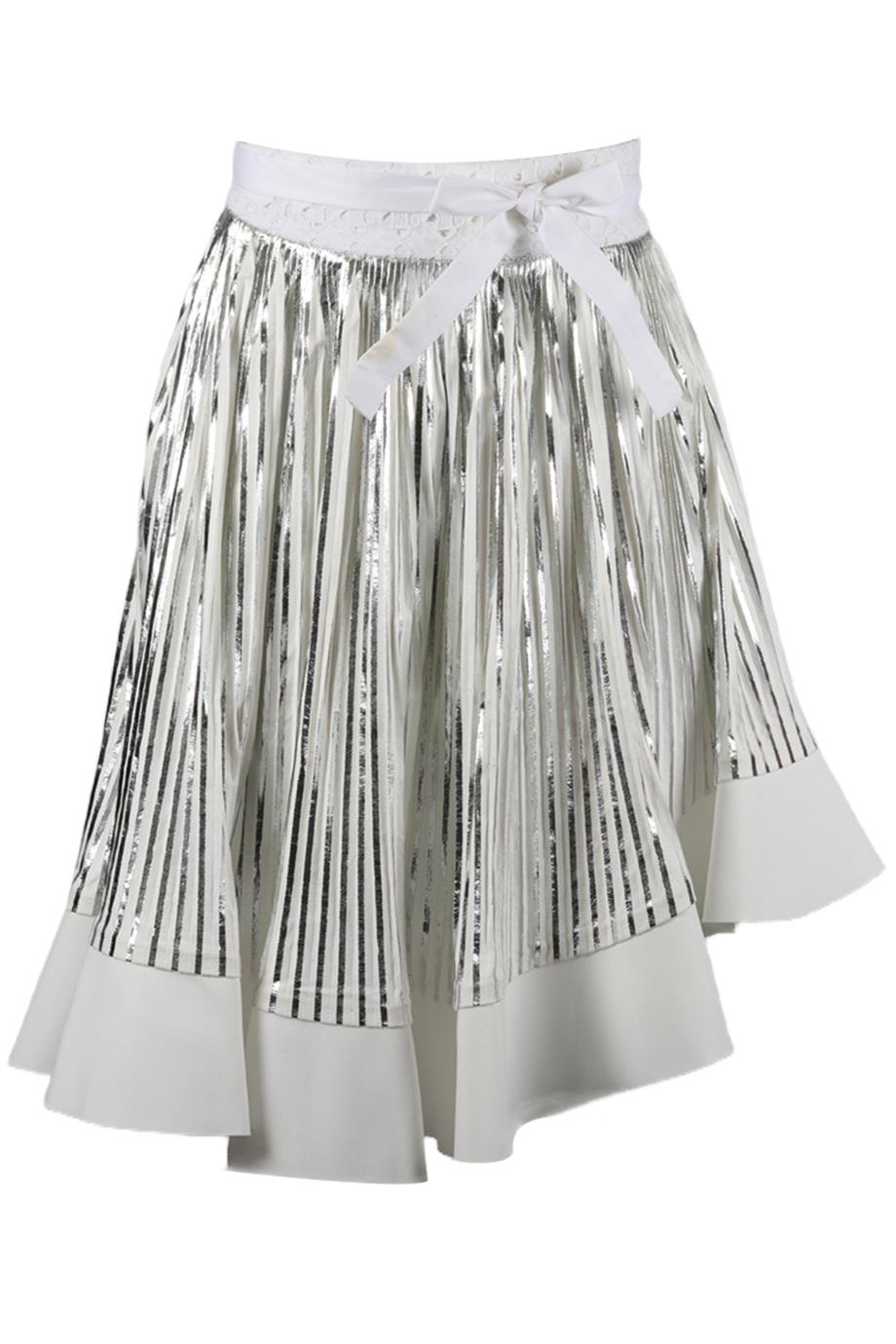 BY JOHNNY PLEATED FAUX SUEDE MIDI WRAP SKIRT UK 12