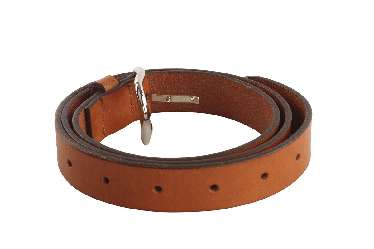 ISABEL MARANT BROWN LEATHER WAIST BELT MEDIUM