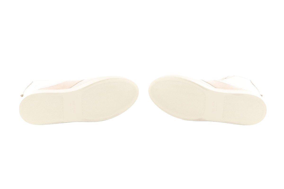 ME+EM ECRU LEATHER SNEAKERS EU 38.5