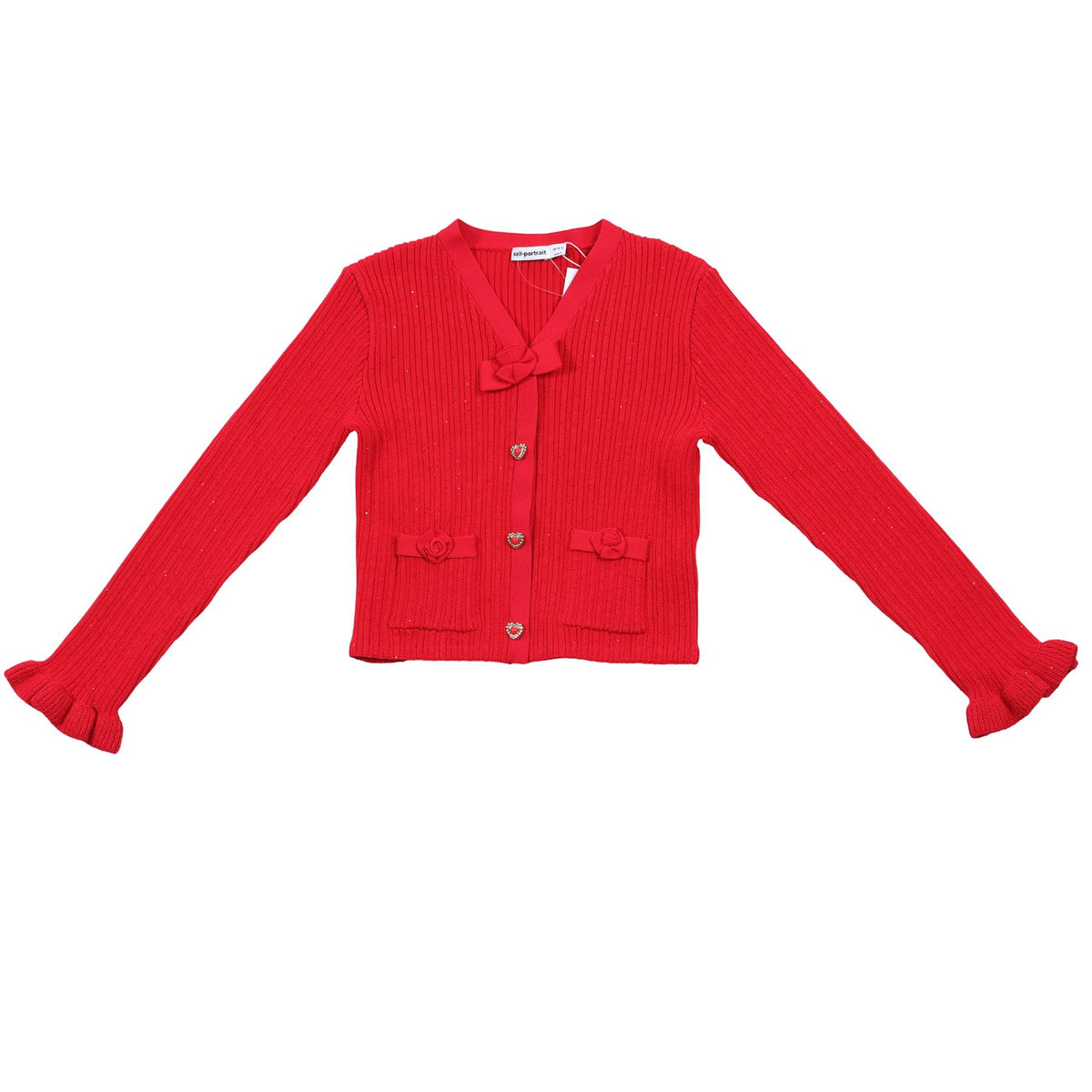 SELF-PORTRAIT RED KIDS GIRLS CARDIGAN 10-12 YEARS