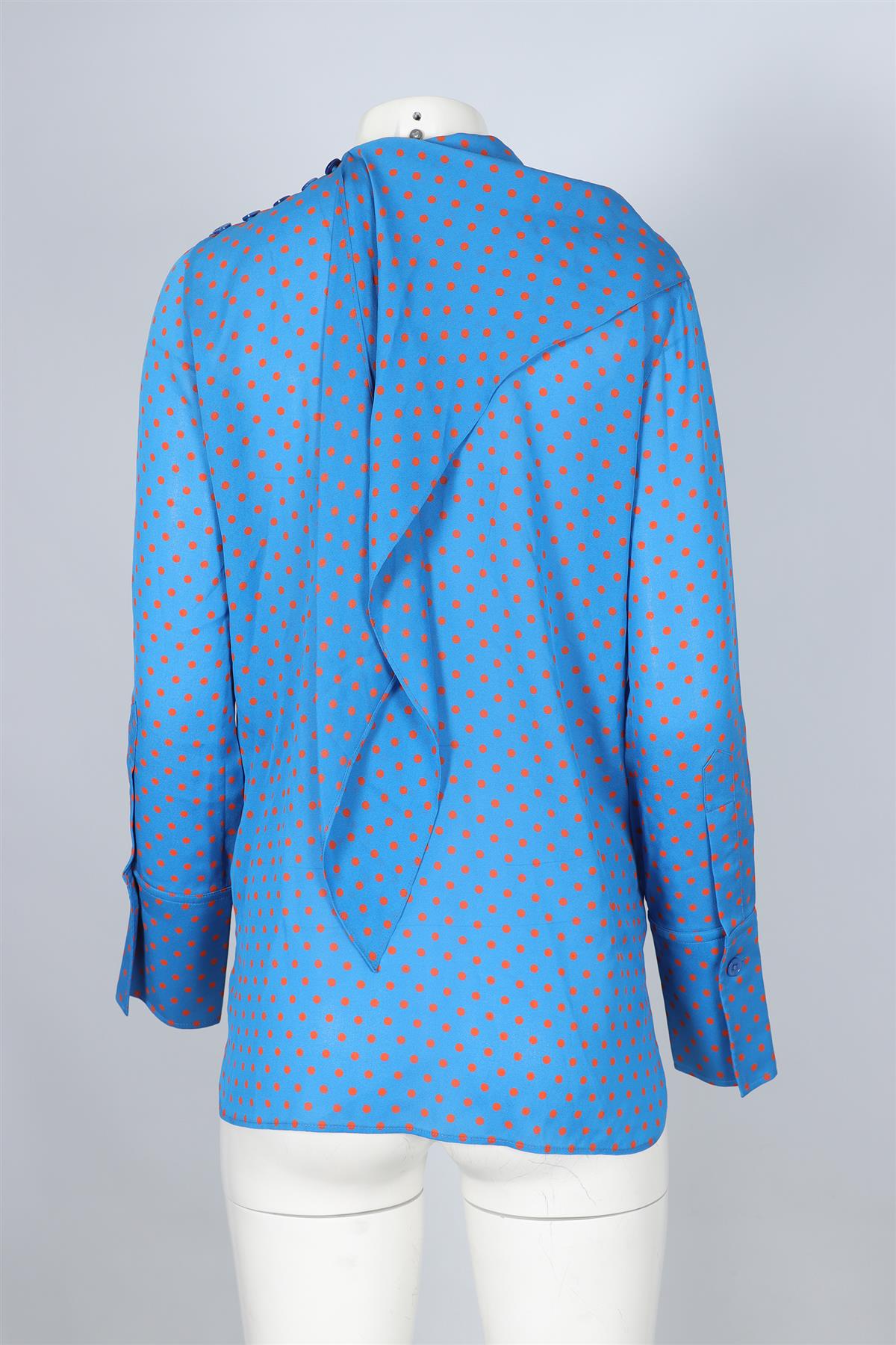 JOSEPH BLUE SILK TOP FR 36 UK 8