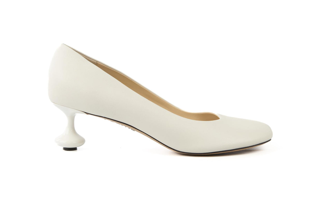 LOEWE WHITE TOY LEATHER PUMPS EU 40 UK 7 US 10