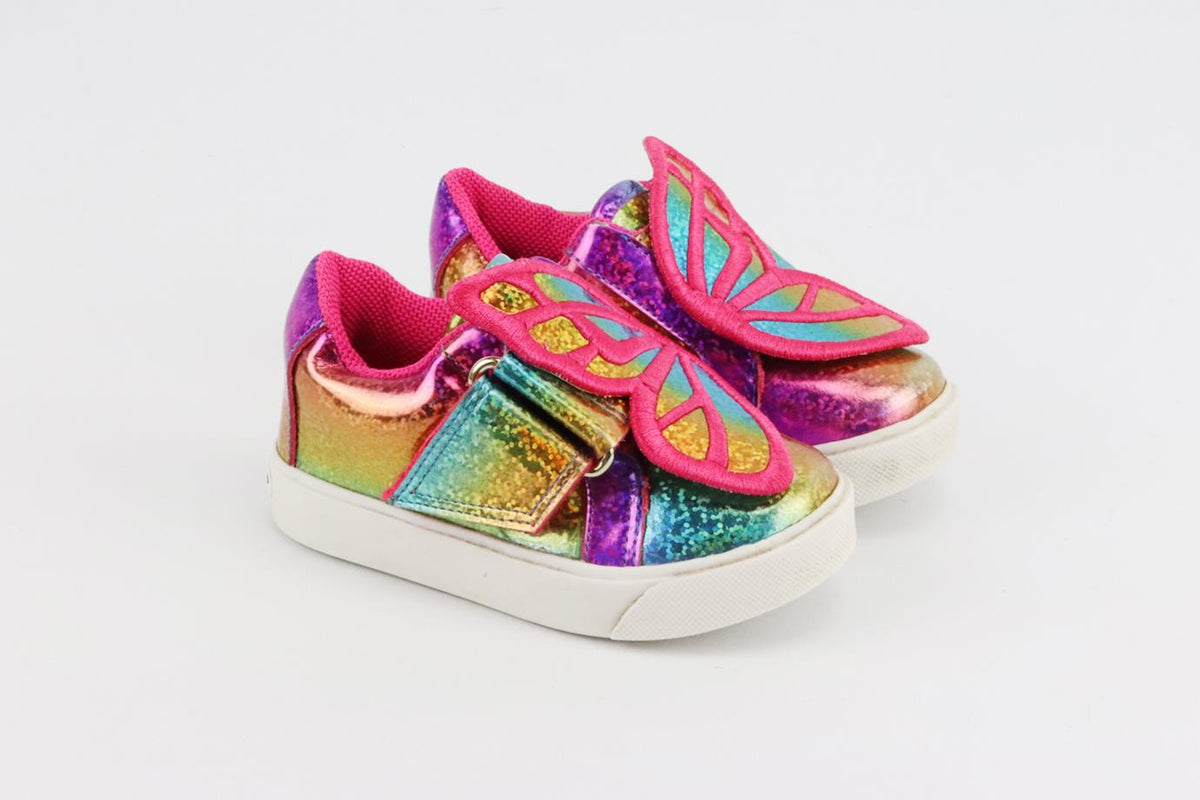 SOPHIA WEBSTER BABY GIRLS RAINBOW LEATHER SNEAKERS EU 21 UK 4.5