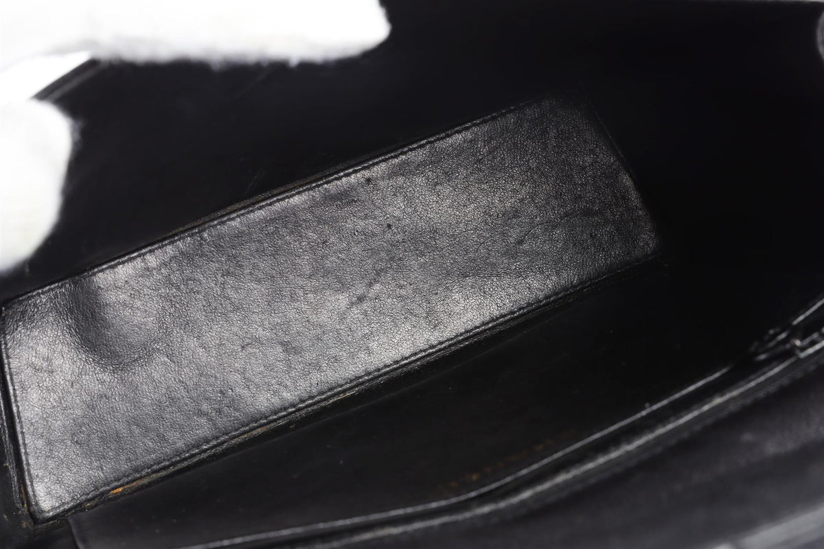 CHANEL BLACK 2000 - 2002 LEATHER SHOULDER BAG