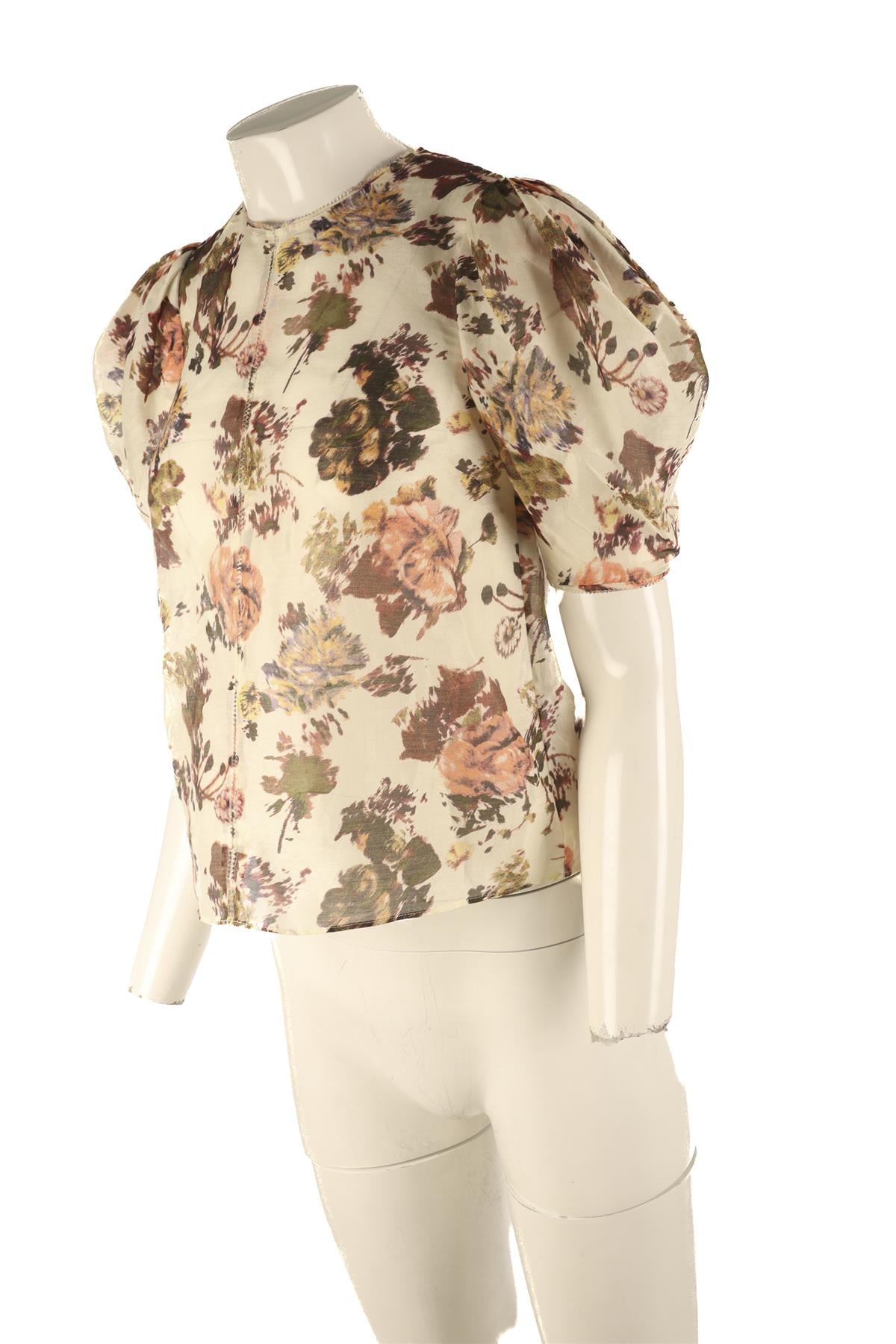 ULLA JOHNSON MULTI SILK TOP US 0 UK 4