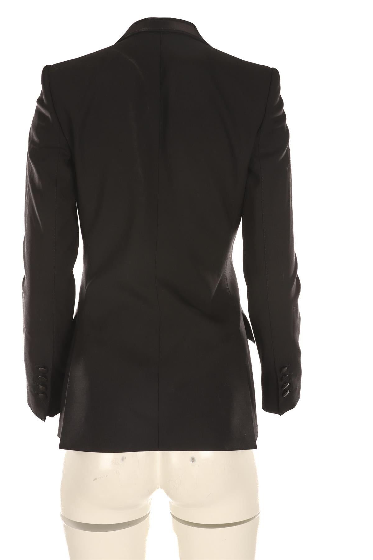 DOLCE & GABBANA BLACK WOOL BLAZER IT 38 UK 6