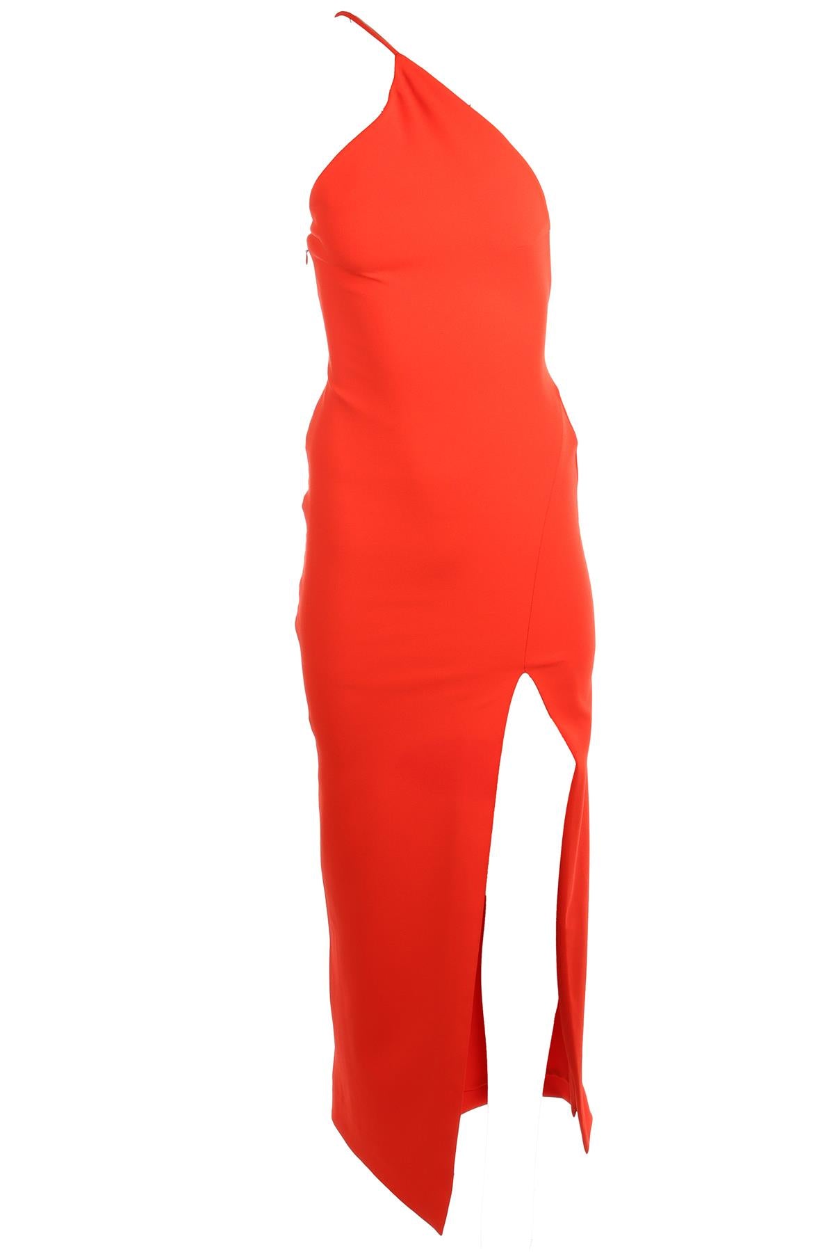 SOLACE LONDON ORANGE CREPE MAXI DRESS UK 6