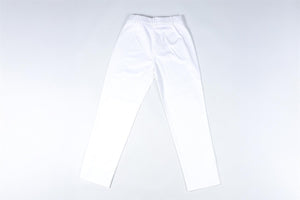 MAX MARA WHITE COTTON STRAIGHT LEG PANTS XSMALL
