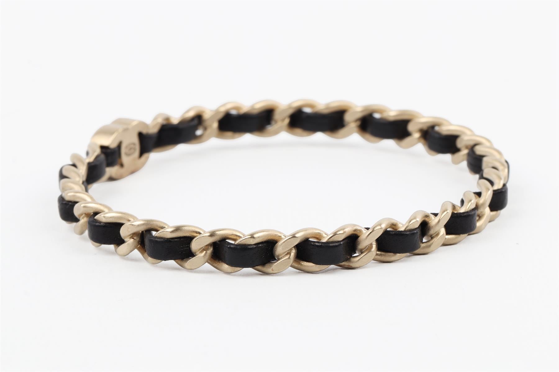 CHANEL BLACK 2012 CC CHAIN BRACELET