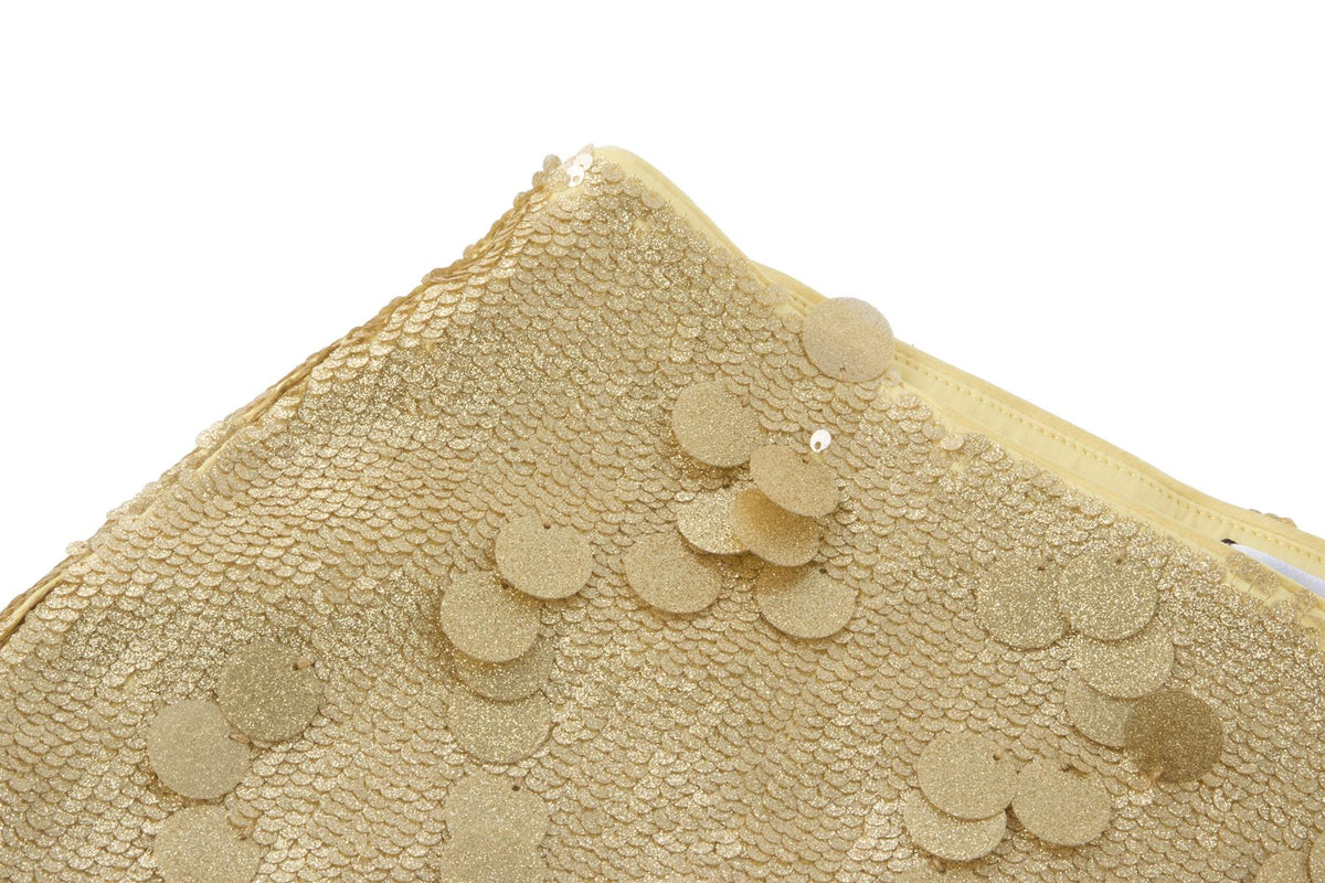 Gold Sequin Mini Skirt
