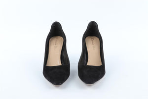 CHRISTIAN DIOR BLACK SUEDE PUMPS EU 38 UK 5 US 8