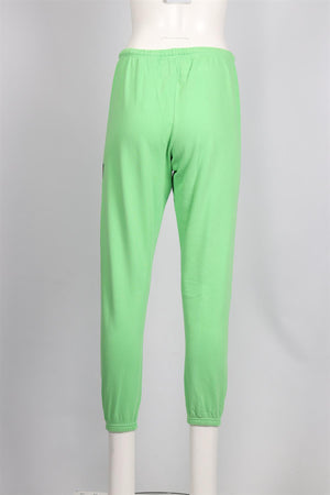 FREE CITY GREEN COTTON TRACK PANTS SMALL